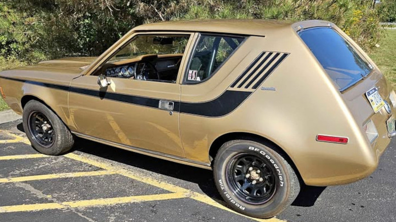 A sort of beige-brown AMC Gremlin