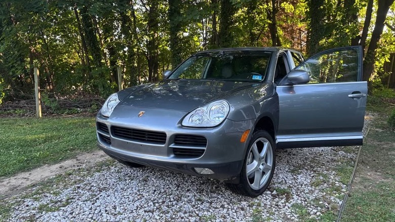 Gray Cayenne with one door open