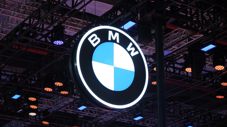 Shanghai,China-April 26th 2025: BMW company brand logo