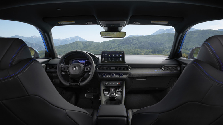 interior of a blue 2026 Honda Prelude