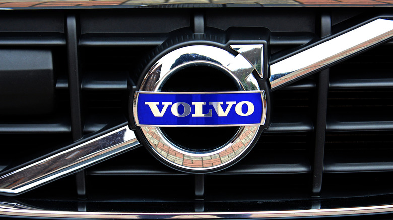 A Volvo grille badge