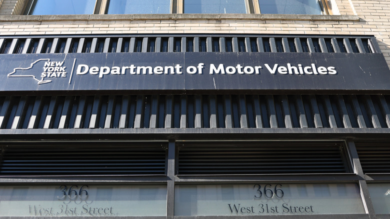 the New York State DMV is seen on April 28, 2025 in New York City.