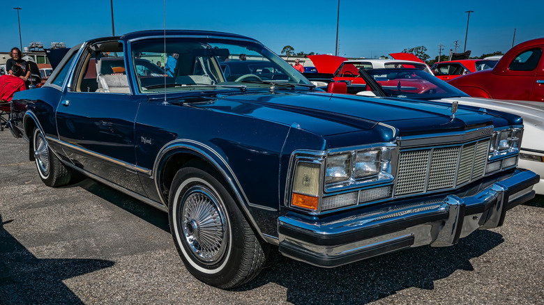 A 1978 Dodge Diplomat parked at a classic car meet.