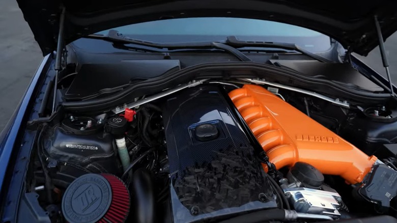 BMW N54 engine tuned with aftermarket parts