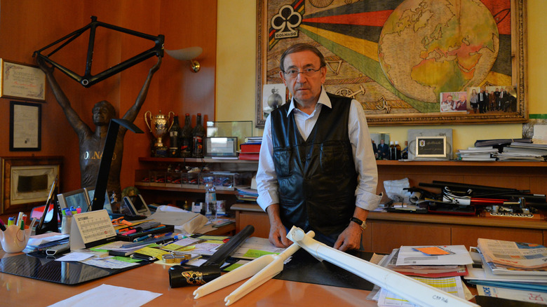 Ernesto Colnago at his company's headquarters in Cambiago, Italy