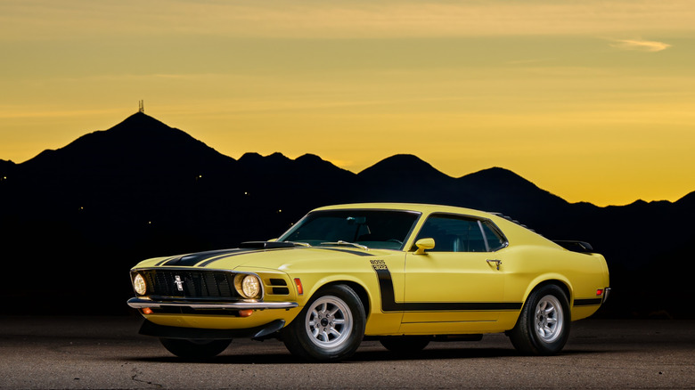 The Ford Mustang Boss 302 from 1969-70 powered by a 302cu small-block V8.