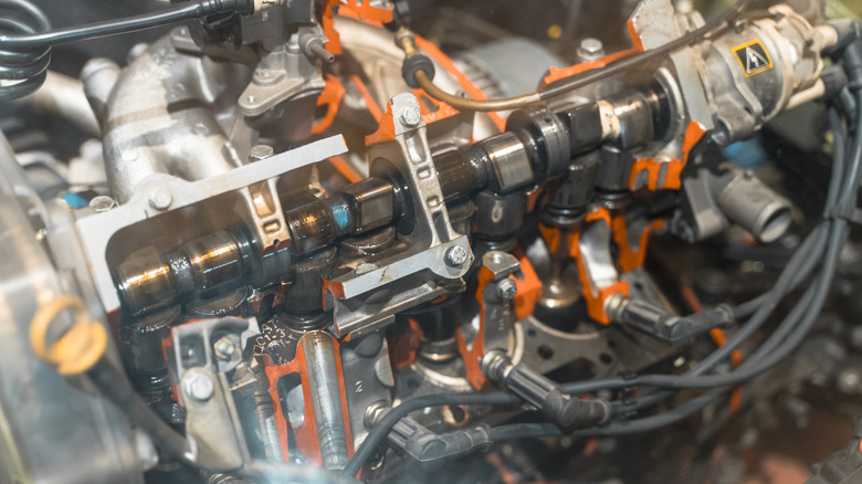 The innards of a combustion engine