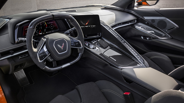 Driver's side of the cockpit in the 2024 Chevrolet Corvette Stingray