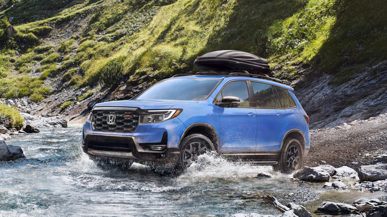 2024 Honda Passport TrailSport fording a stream