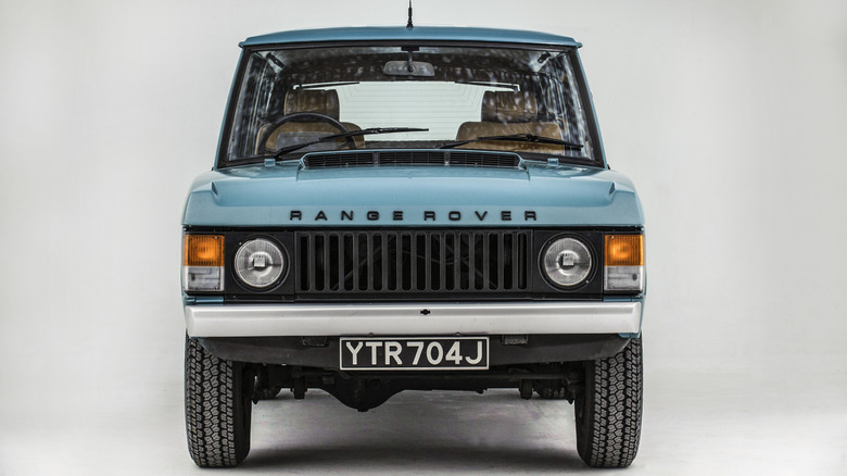 A 1971 Range Rover Classic in blue