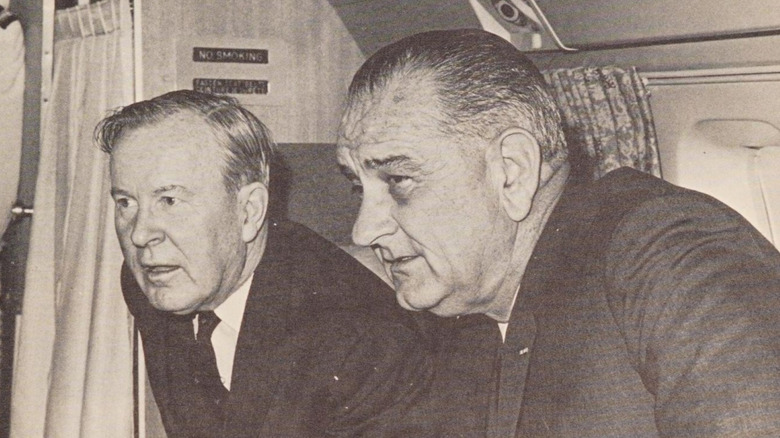Canadian PM Lester Pearson and U.S. President Lyndon Johnson.