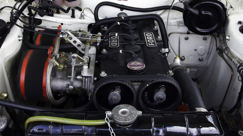 A Ford BDA Twin cam in an Escort RS1600.