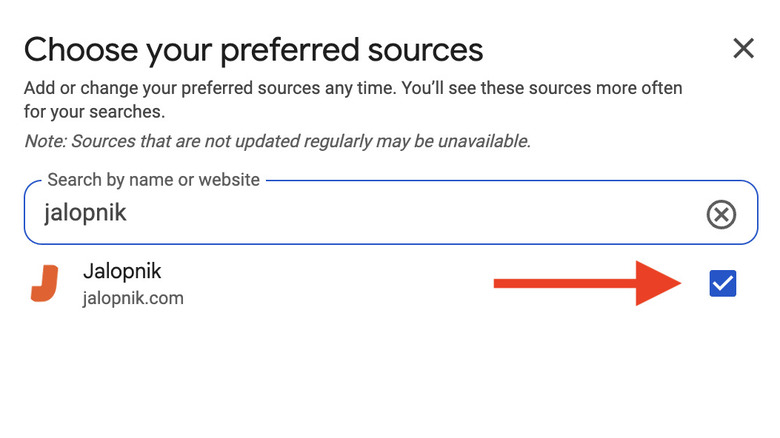 Screenshot of Google's top stories module, showing Jalopnik articles