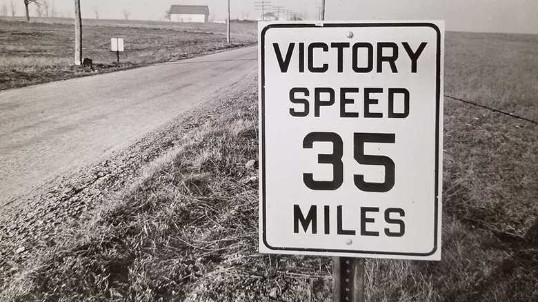 A road sign near Manheim, Pennsylvania posts the new 