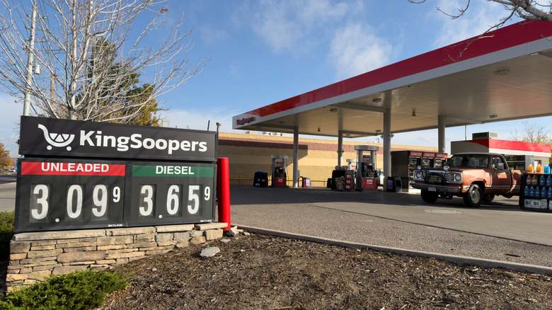 A King Soopers gas station in Colorado