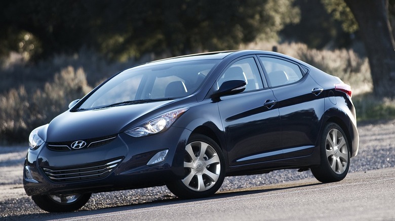 Black Hyundai Elantra