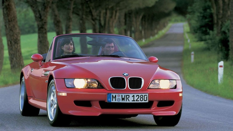 Red BMW M Roadster