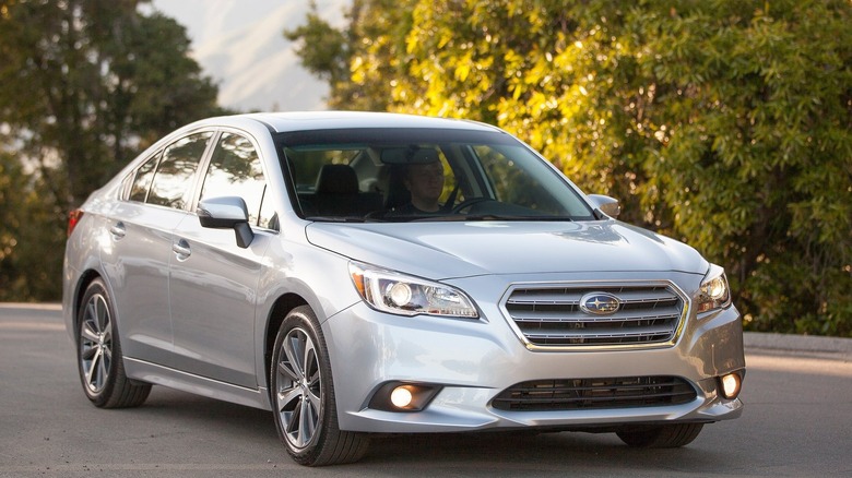 Silver Subaru Legacy