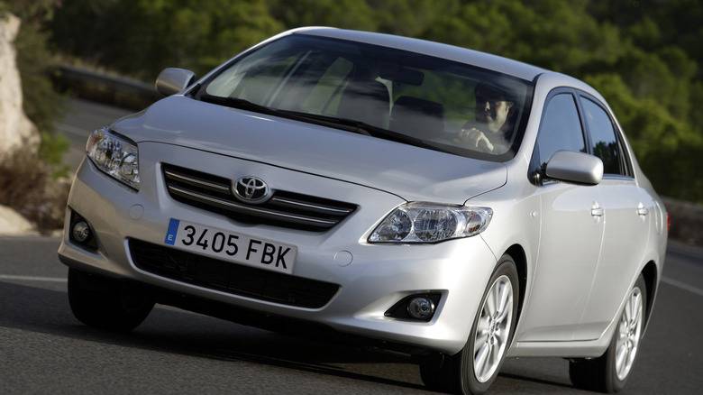 Silver Toyota Corolla