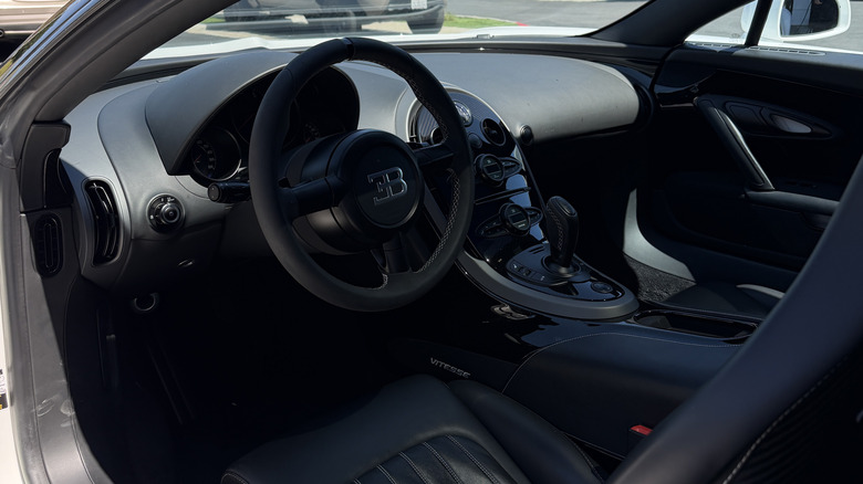 Interior of a Bugatti Veyron Grand Sport Vitesse