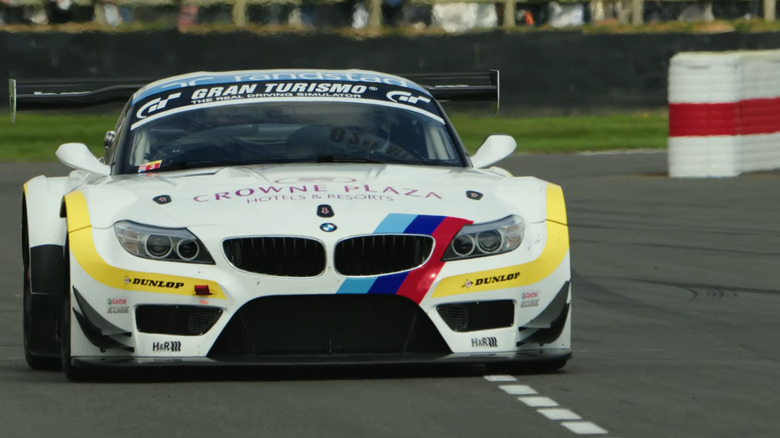 BMW Z4 GT3 V8 racing at Goodwood