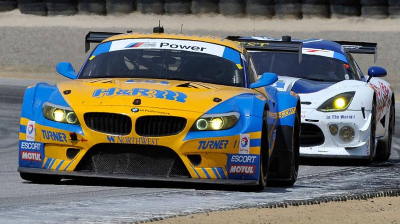 BMW Z4 GT3 racing at Laguna Seca
