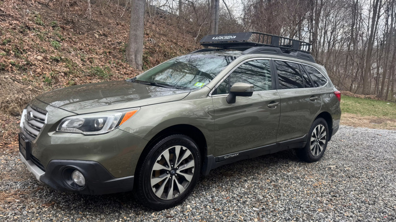 Green Subaru outback
