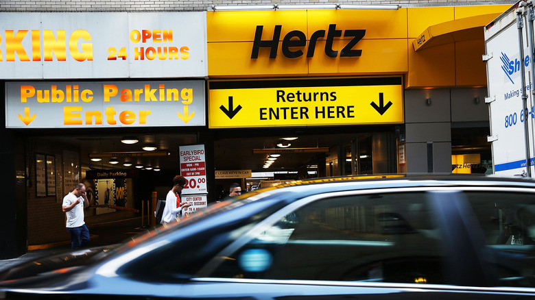 A car rental place in New York City