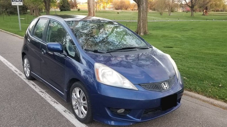 Blue 2009 Honda Fit