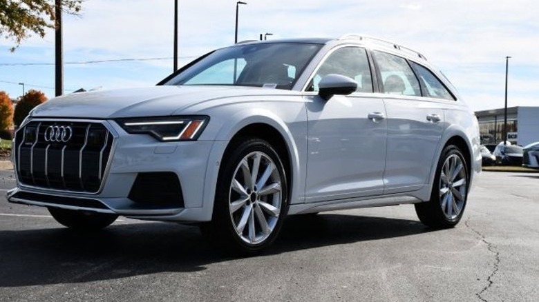White Audi A6 Allroad