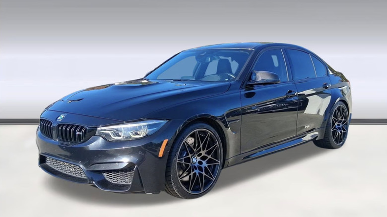 a blue 2018 M3 Competition