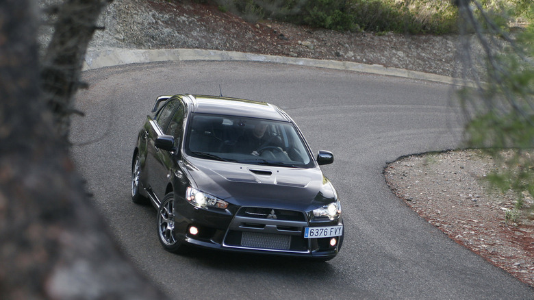 Black Mitsubishi Lancer Evolution