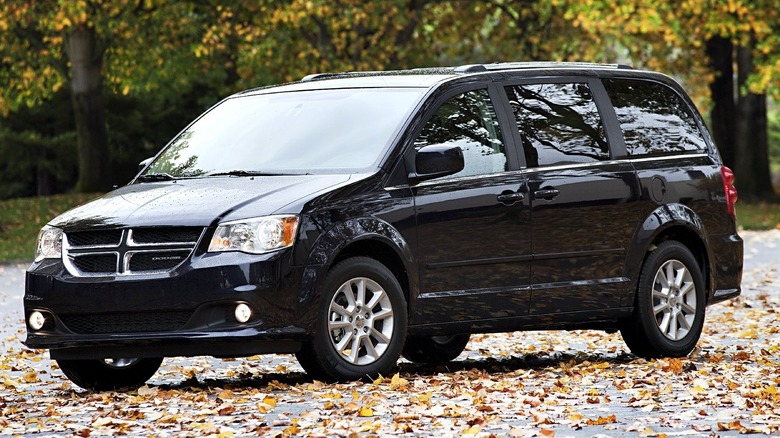 Black Dodge Grand Caravan