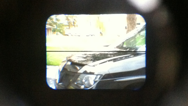 One of few photos I have of the front end of the Aztek taken through the viewfinder of an 8mm film camera.
