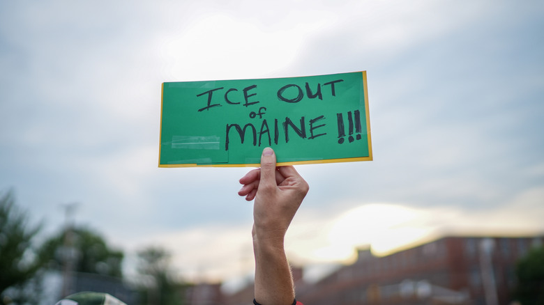 ICE Protest in Maine