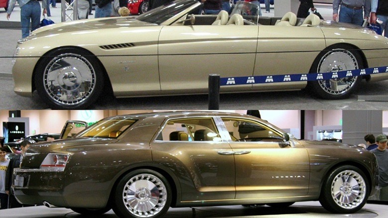Chrysler Phaeton and Imperial concepts a decade apart