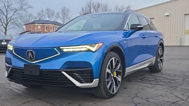 Blue Acura ZDX