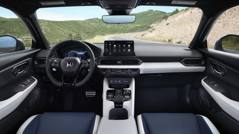 Interior of a new Honda Prelude