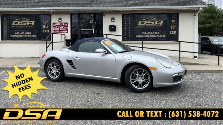 a silver 2007 Porsche Boxster
