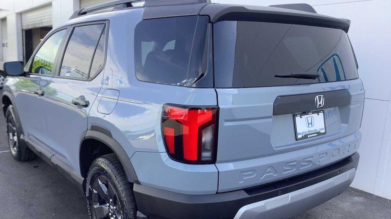 Grey Honda Passport