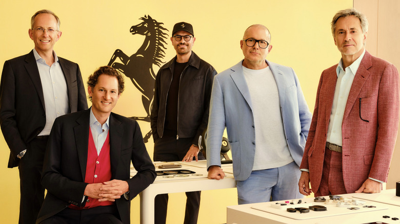 Ferrari execs with Jony Ivy