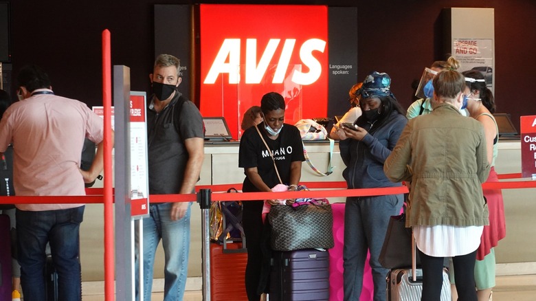 Avis car rental at Miami International Airport