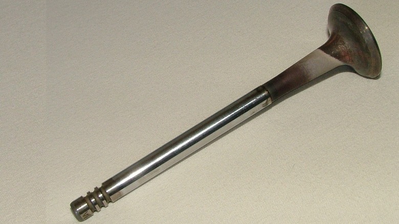 A single engine valve.