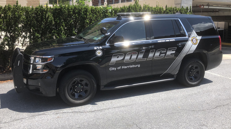 A Harrisburg Bureau of Police Chevy Tahoe PPV.