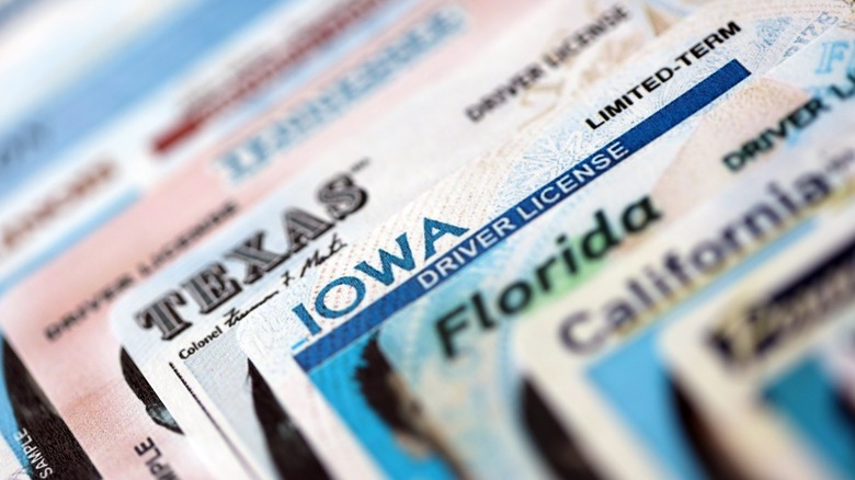 Driver's licenses from multiple states