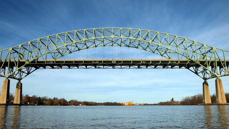 Delaware River - Turnpike Toll Bridge over the Delaware River, Bristol Township PA - Burlington Township NJ