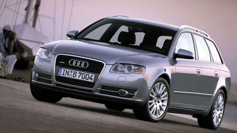 Silver Audi A4 Avant