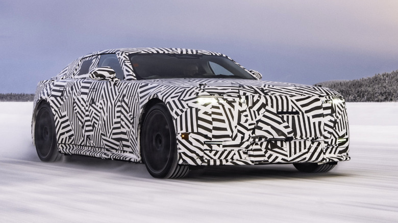 Jaguar Type 01 winter testing