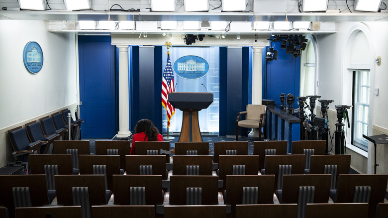 The White House Briefing room, on September 19, 2026 in Washington, DC.
