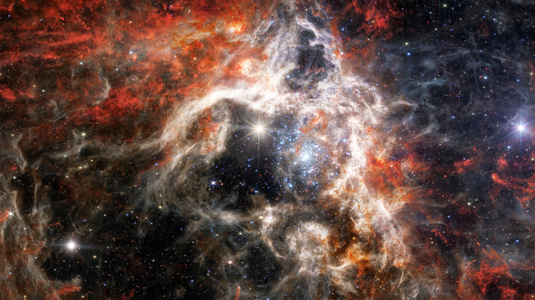 The Tarantula Nebula as photographed by the James Webb Space Telescope